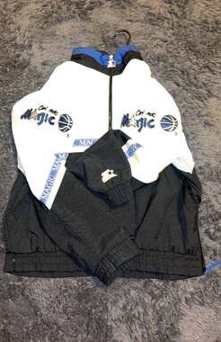Vintage 90s Pro Player NBA Orlando Magic Full-Zip Puffer Jacket
